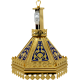 FANAR strana aurit email albastru hexa O 110-1130