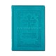 73-706 Carte de Rugaciuni - legata in piele - turquoise - 12,3 x 17,3 cm