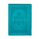 73-706 Carte de Rugaciuni - legata in piele - turquoise - 12,3 x 17,3 cm