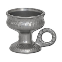 CATUIE antimoniu fara capac MICA 6cm - Argintiu D81-6Ag 22/bax