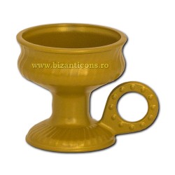 CATUIE antimoniu fara capac MICA 6cm - Auriu D81-6Au 22/bax