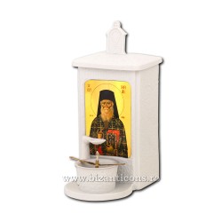 125-527 Candela cu ulei - portelan - 24,5x16x11 cm - Sf. Cuv. Sofian 