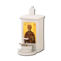 125-528 Candela cu ulei - portelan - 24,5x16x11 cm - Sf. Dumitru Staniloae