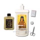 125-543 Candela cu ulei - portelan - 24,5x16x11 cm - Sf. Macarie