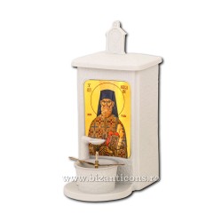 125-543 Candela cu ulei - portelan - 24,5x16x11 cm - Sf. Macarie