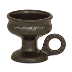 Catuie antimoniu fara capac mica 6cm - Negru