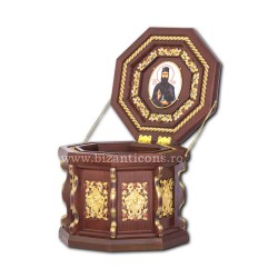 RACLA lemn - bronz aurit 25x27x34 cm - Sf Efrem AT 126-95