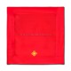 ILITON rosu - cruce aurie+ margine brodata 70x70 IL202-10