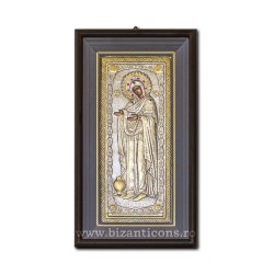 Icoana argintata - pietre - rama neagra 25x44 MD Stareta - Gerontissa K1060-018
