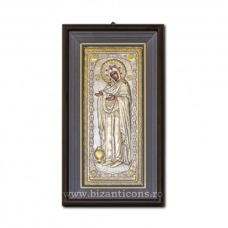 Icoana argintata - pietre - rama neagra 25x44 MD Stareta - Gerontissa K1060-018