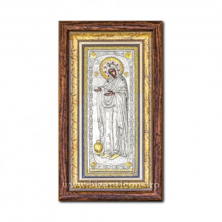 Icoana argintata - pietre - rama maro 27x46 MD Stareta - Gerontissa K1061-018 Icoana argintata - pietre - rama maro 27x46 MD Stareta - Gerontissa K1061-018