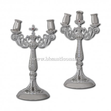 SET Dicher Tricher filigram argintat - pietre rosii AT 118-94