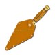 Copie mare B - maner lemn - lama INOX 7x16,5+11cm M103-123