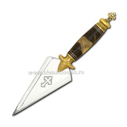 Copie mare A - maner os + cruce - lama INOX 6x13,5+13cm M103-128