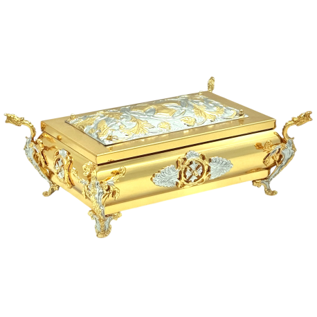 RACLA aurit si argintata 28x20x20cm O 10-117