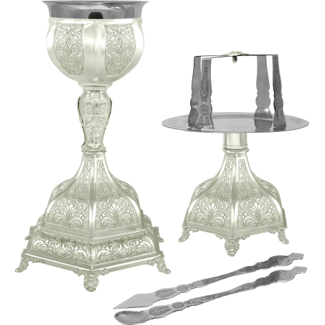 SET SF VASE 500 ml argintat Hexa 2 O 22-195