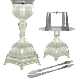 SET SF VASE 350 ml argintat Hexa 2 O 22-196