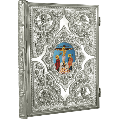 EVANGHELIE argintata - icoana cu pietre O 27-270
