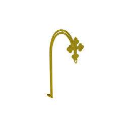 SUPORT candela bronz CRUCE aurit 40x25cm O 81-860B