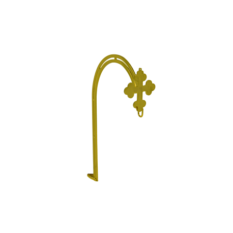 SUPORT candela bronz CRUCE aurit 40x25cm O 81-860B