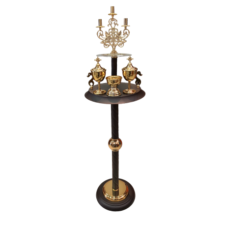 LITIER cu VULTUR aurit - maro + Baza 38x140cm O 97-1016B