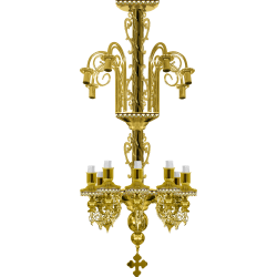 POLICANDRU M1 BRONZ 16 becuri aurit EMAIL O 115-1163