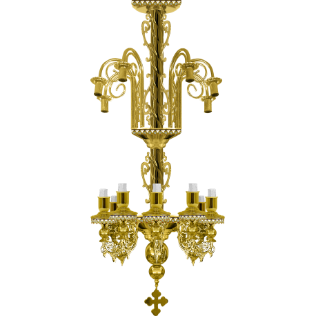 POLICANDRU M1 BRONZ 16 becuri aurit EMAIL O 115-1163