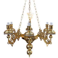 POLICANDRU M1 BRONZ 8 becuri aurit EMAIL O 122-1203