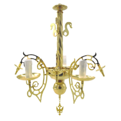 POLICANDRU M2 BRONZ - Aghioritic 3 becuri aurit O 123-1210