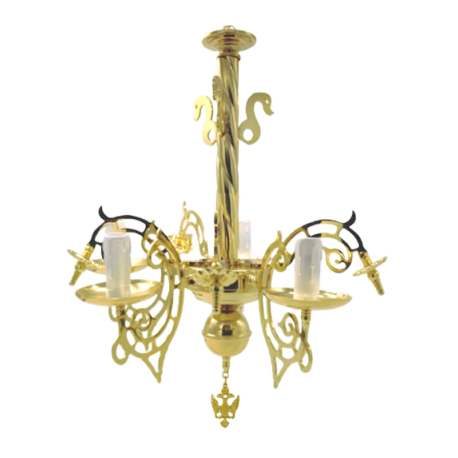 POLICANDRU M2 BRONZ - Aghioritic 4 becuri aurit O 123-1211