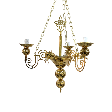 POLICANDRU M6 BRONZ 6 becuri aurit 50x60cm O 3802-6