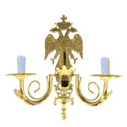 APLICA BRONZ - inger 3 becuri aurit O 124-1216