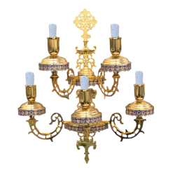 APLICA M2 BRONZ - Aghioritic 5 becuri aurit EMAIL O 123-1214