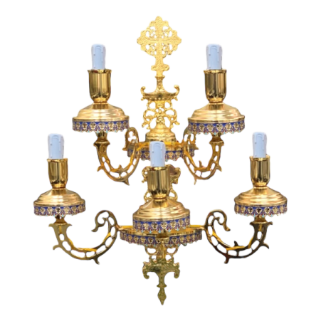 APLICA M2 BRONZ - Aghioritic 5 becuri aurit EMAIL O 123-1214