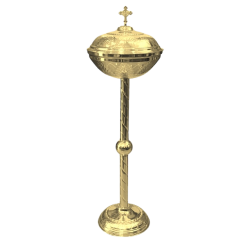 VAS anafora cu picior aurit gravat O 125-1226