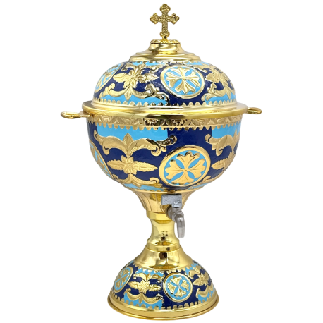 VAS aghiasma 6 litri aurit - email 26x45cm O 128-1259B