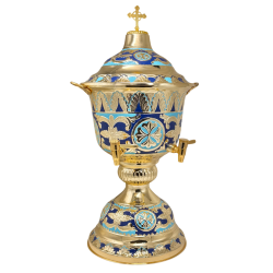 VAS aghiasma 9 litri aurit - email 35x75cm O 128-1259A