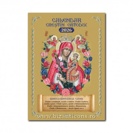 CALENDAR perete A4 - spira - Maica Domnului 20/set CP48-4