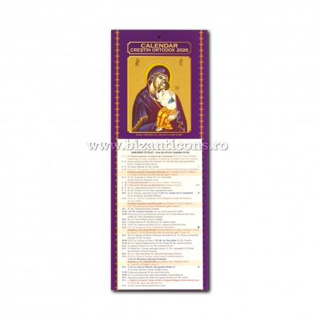 CALENDAR perete CLASIC 17x45 MD Dulcea Sarutare - ALB - CP15-803 100/set