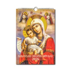 CALENDAR perete A4 - spira - rosu MD DS 50/set CP 48-2