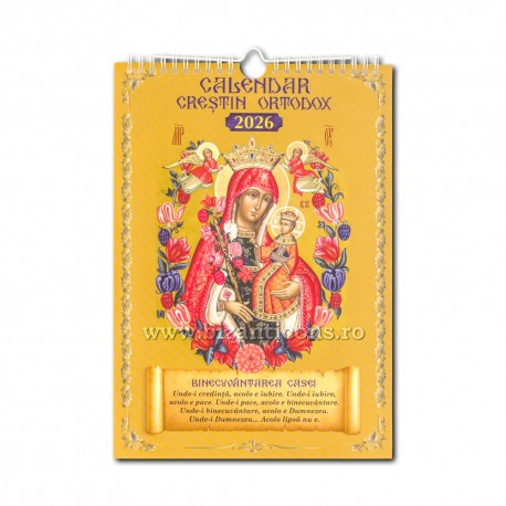 CALENDAR perete A4 - spira - Maica Domnului 20/set CP48-4