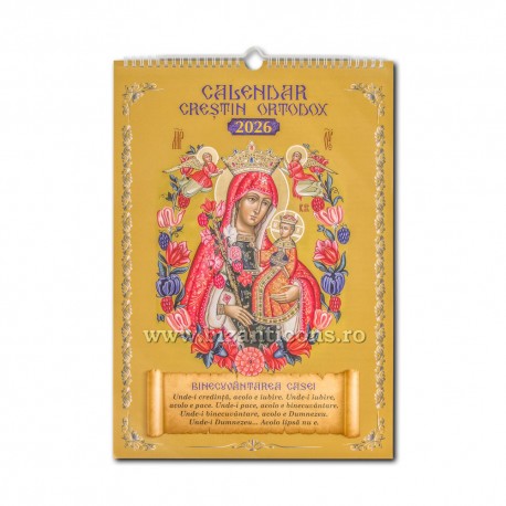 CALENDAR perete A3 - spira - Maica Domnului 20/set CP49-4