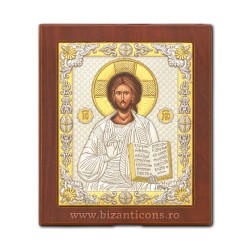 Icoana Ag925 lemn Pantocrator 10x12,5 PM30-001
