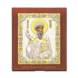 Icoana Ag925 lemn Sf Spiridon 10x12,5 PM30-012