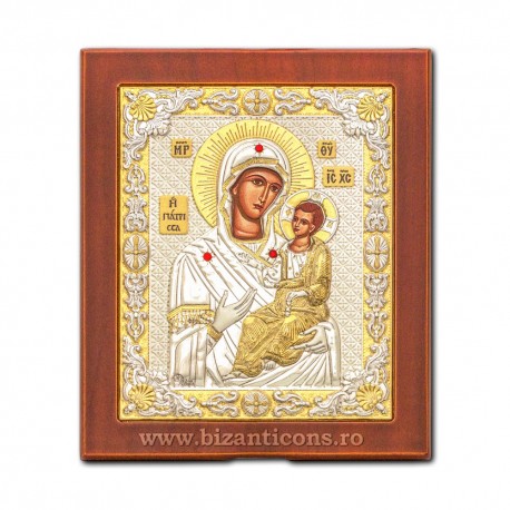 Icoana Ag925 lemn MD Giatrisa - Vindecatoarea 10x12,5 PM30-005