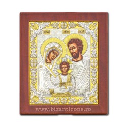 Icoana Ag925 lemn Sf Familie 10x12,5 PM30-015