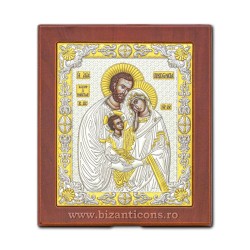 Icoana Ag925 lemn Sf Familie 18x22 PM40-273