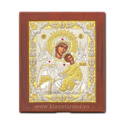 Icoana Ag925 lemn MD Amolintos - Neintinata 18x22 PM40-008