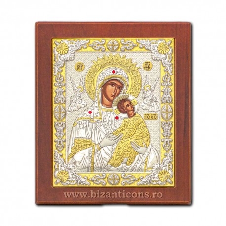 Icoana Ag925 lemn MD Amolintos - Neintinata 18x22 PM40-008