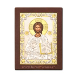 Icoana Ag925 lemn Pantocrator 20x26 PM50-001